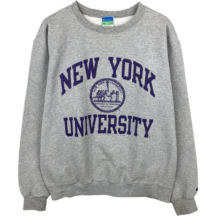 Champion ECO FLEECE 3-Piece Print College Sweatshirt (Men's Size L) unclear gray type Vintage Second Hand