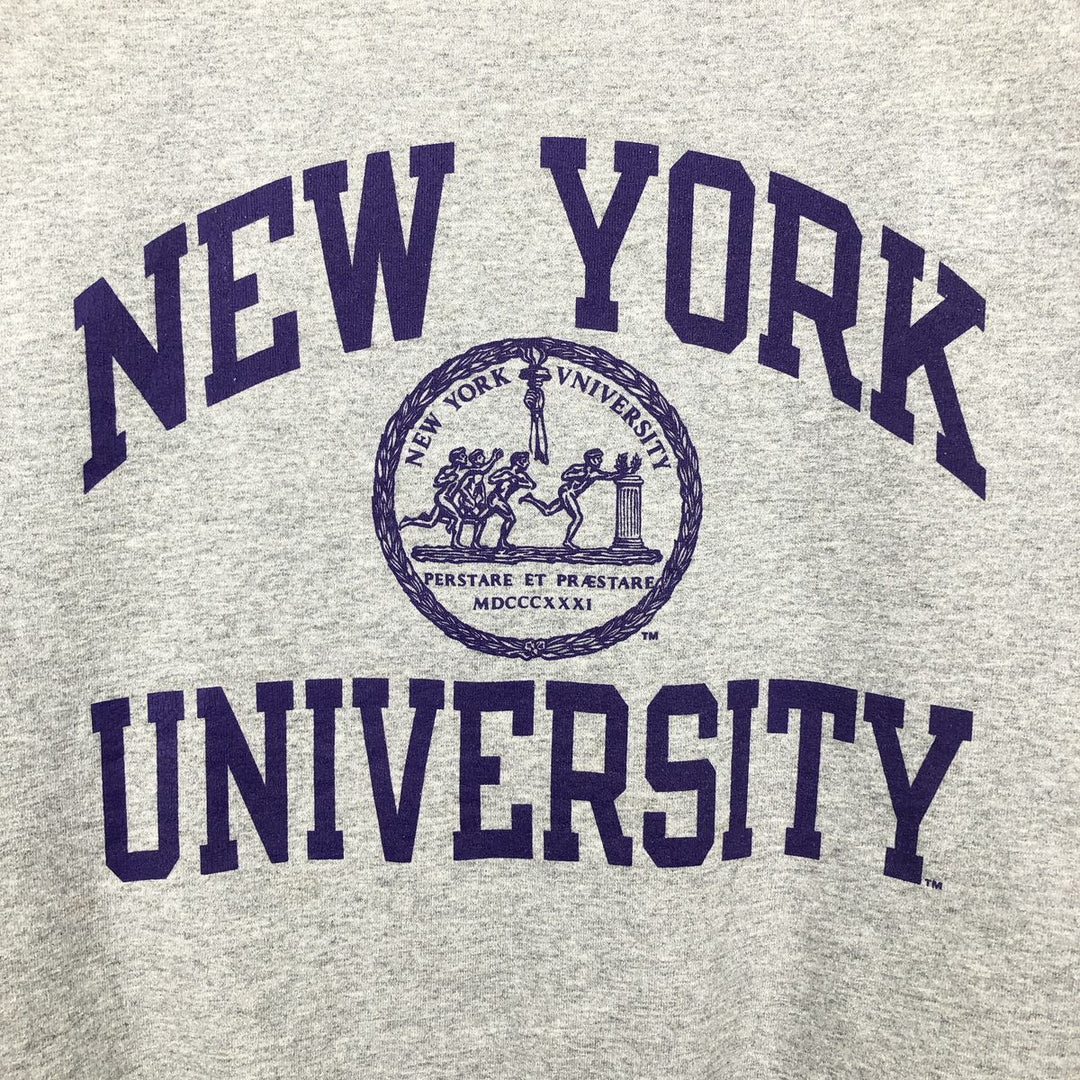 Champion ECO FLEECE 3-Piece Print College Sweatshirt (Men's Size L) unclear gray type Vintage Second Hand