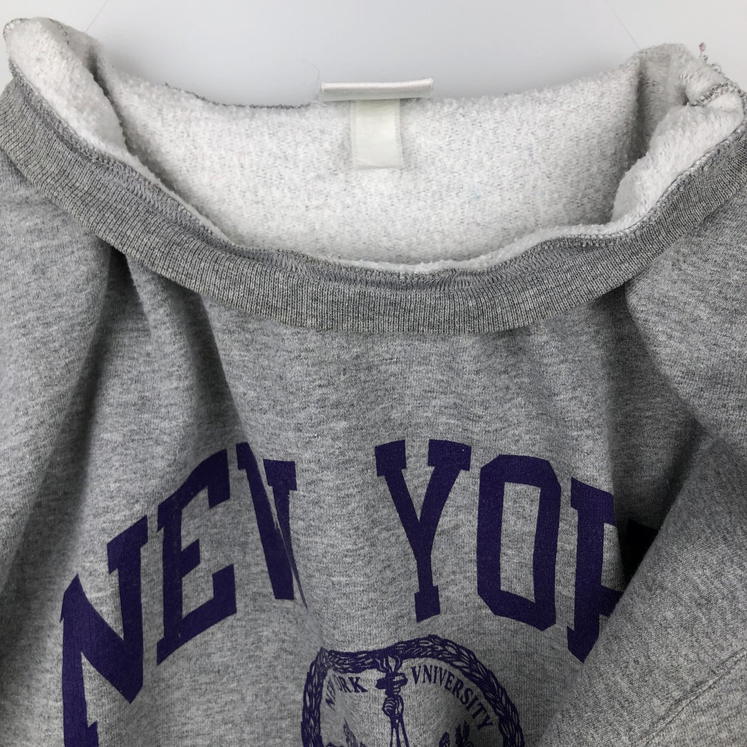 Champion ECO FLEECE 3-Piece Print College Sweatshirt (Men's Size L) unclear gray type Vintage Second Hand