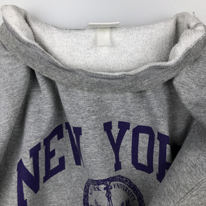 Champion ECO FLEECE 3-Piece Print College Sweatshirt (Men's Size L) unclear gray type Vintage Second Hand