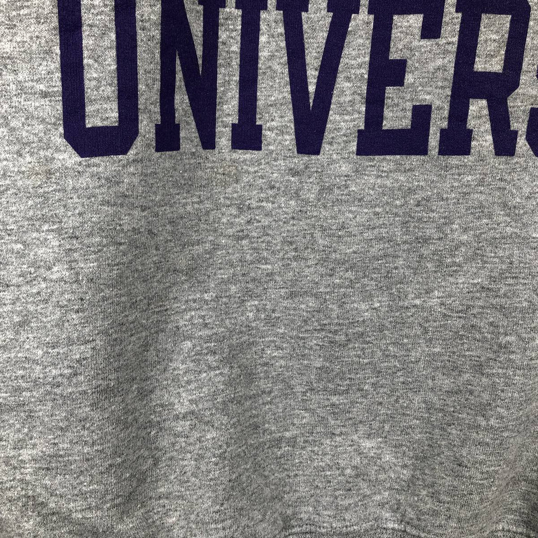 Champion ECO FLEECE 3-Piece Print College Sweatshirt (Men's Size L) unclear gray type Vintage Second Hand