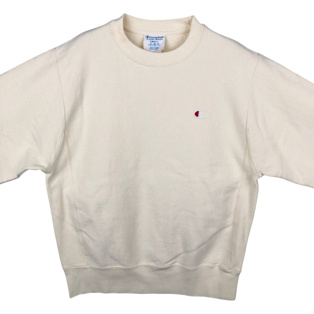 Champion REVERSE WEAVE Reverse Weave One Point Logo Sweatshirt Trainer Men's S cotton unbleached Vintage Second Hand