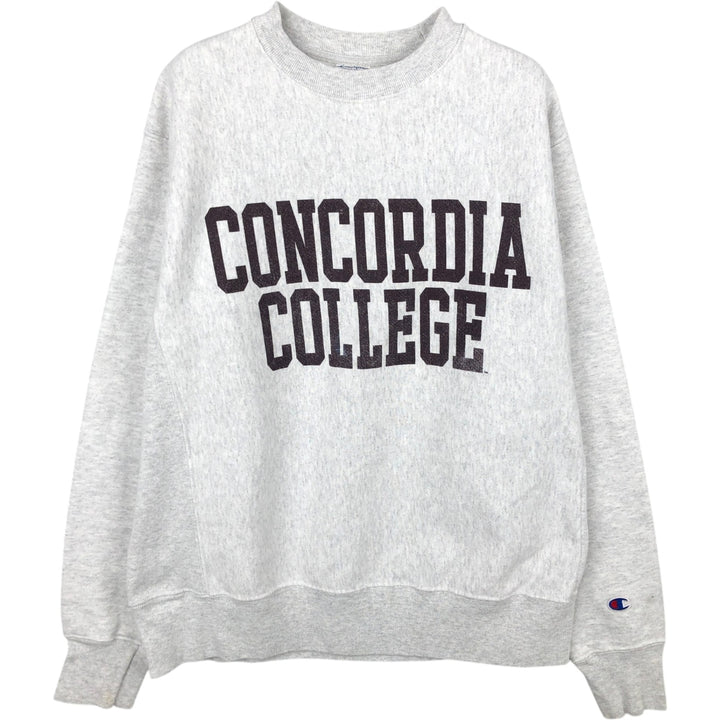 Champion REVERSE WEAVE Reverse Weave College Sweatshirt Trainer Men's M size unclear white type Vintage Second Hand