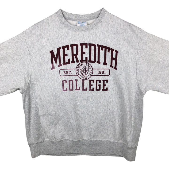 Champion REVERSE WEAVE Reverse Weave College Sweatshirt Trainer Men's XL cotton white type Vintage Second Hand