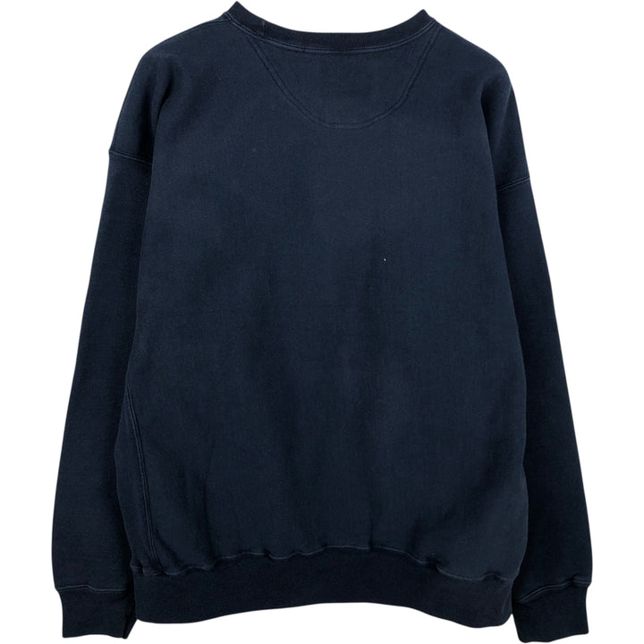 2000'S Champion Premium Reverse Weave Sweatshirt (Men's XXL equivalent) cotton navy blue type Vintage Second Hand