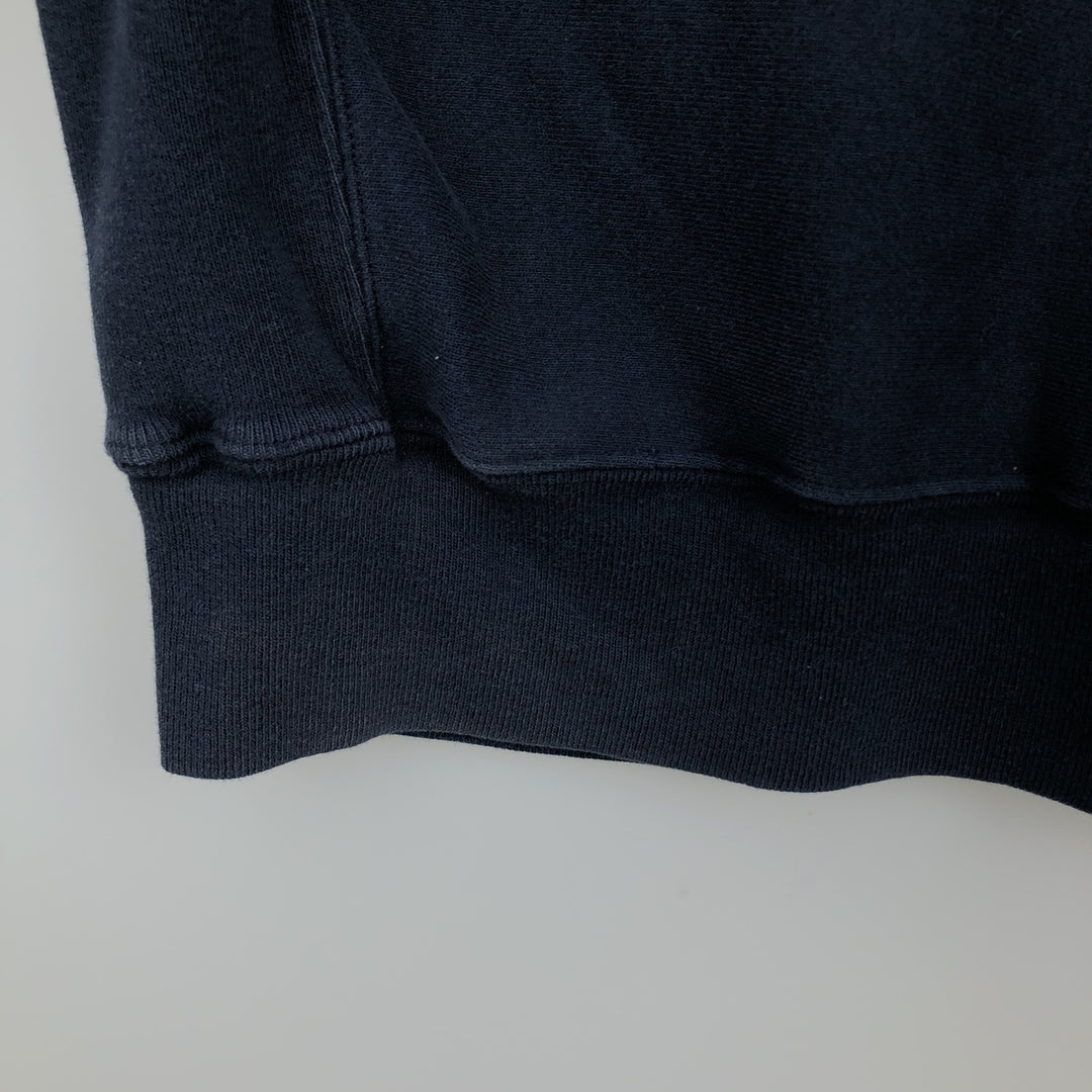 2000'S Champion Premium Reverse Weave Sweatshirt (Men's XXL equivalent) cotton navy blue type Vintage Second Hand