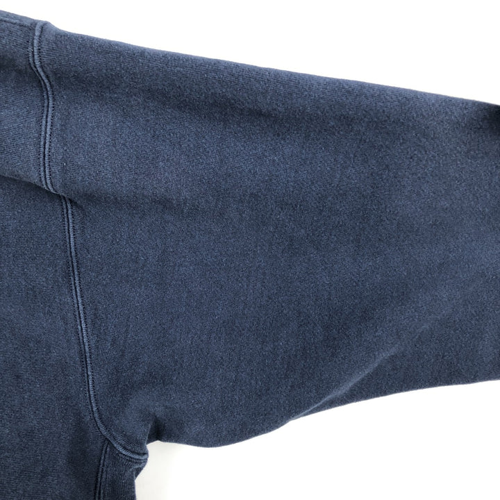 2000'S Champion Premium Reverse Weave Sweatshirt (Men's XXL equivalent) cotton navy blue type Vintage Second Hand