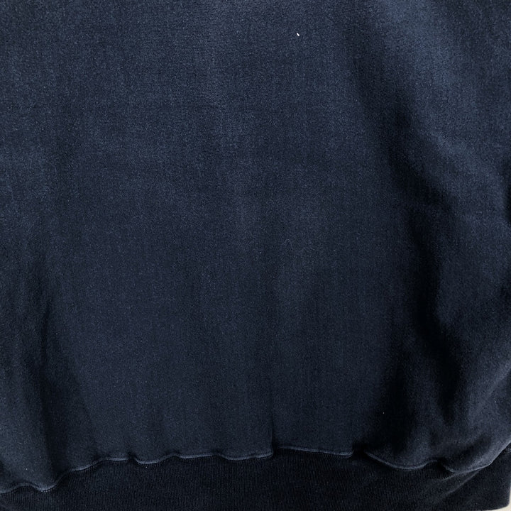 2000'S Champion Premium Reverse Weave Sweatshirt (Men's XXL equivalent) cotton navy blue type Vintage Second Hand