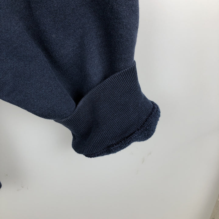 2000'S Champion Premium Reverse Weave Sweatshirt (Men's XXL equivalent) cotton navy blue type Vintage Second Hand