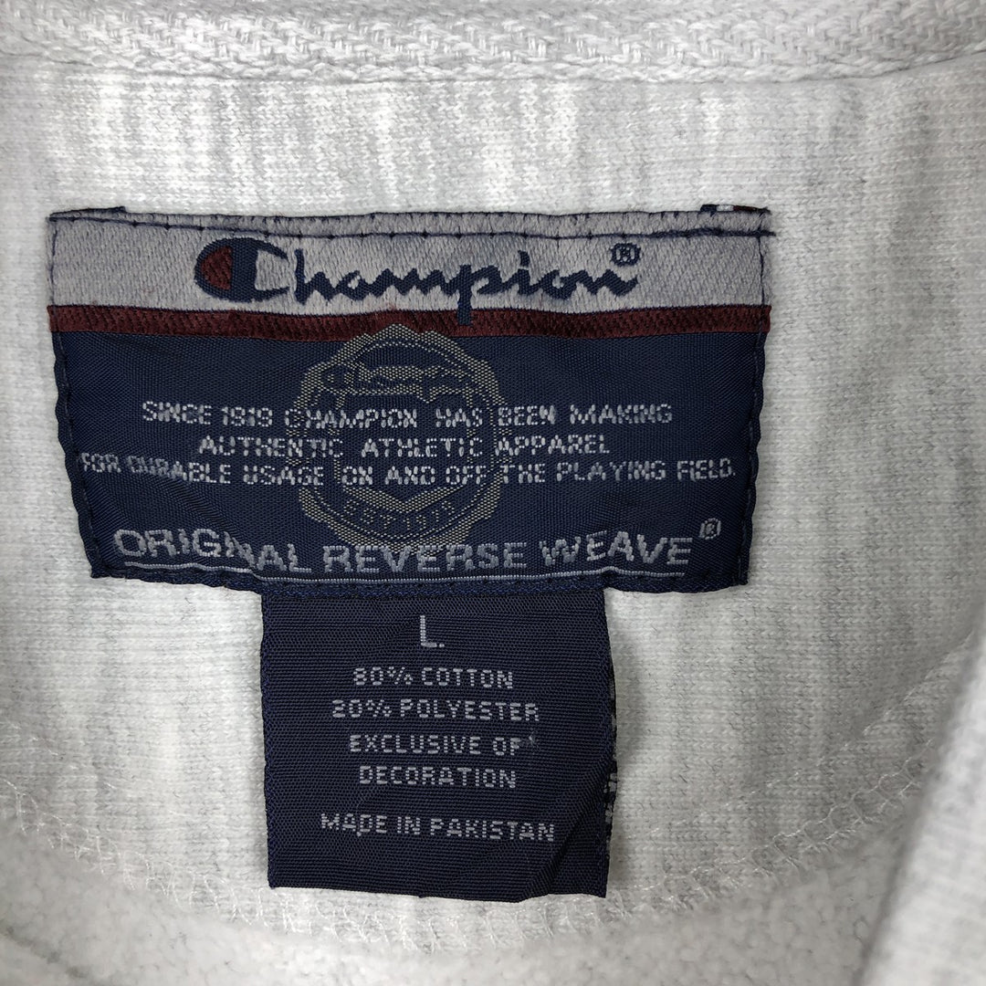 00'S Champion Original Reverse Weave College Sweatshirt Trainer Men's L size cotton gray type Vintage Second Hand