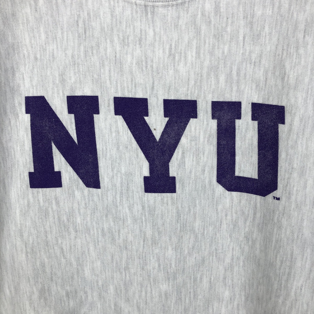 00'S Champion Original Reverse Weave College Sweatshirt Trainer Men's L size cotton gray type Vintage Second Hand