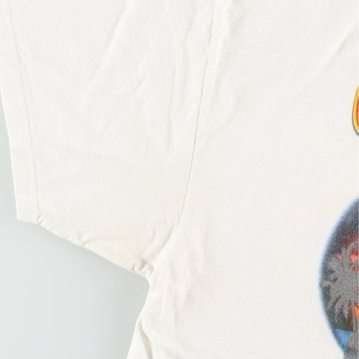 Harley-Davidson Fire Pattern Motorcycle Bike T-Shirt Men's XL cotton white type Vintage Second Hand