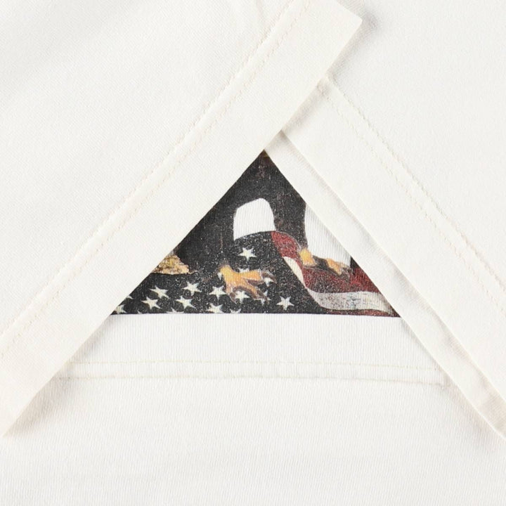 2000'S Harley-Davidson Eagle Pattern/Stars and Stripes Motorcycle T-Shirt, Men's Size XL (approx.) cotton white type Vintage Second Hand