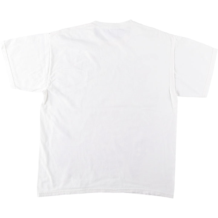 Marvel character print T-shirt, men's size L (approx.) cotton white type Vintage Second Hand