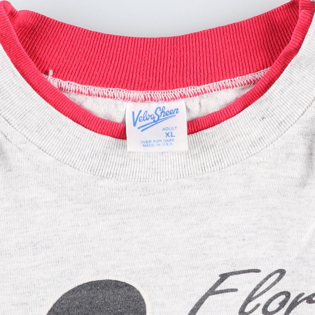 90'S Belbasin MICKEY MOUSE Mickey Mouse character print T-shirt Made in USA Men's XL Vintage cotton gray type Vintage Second Hand