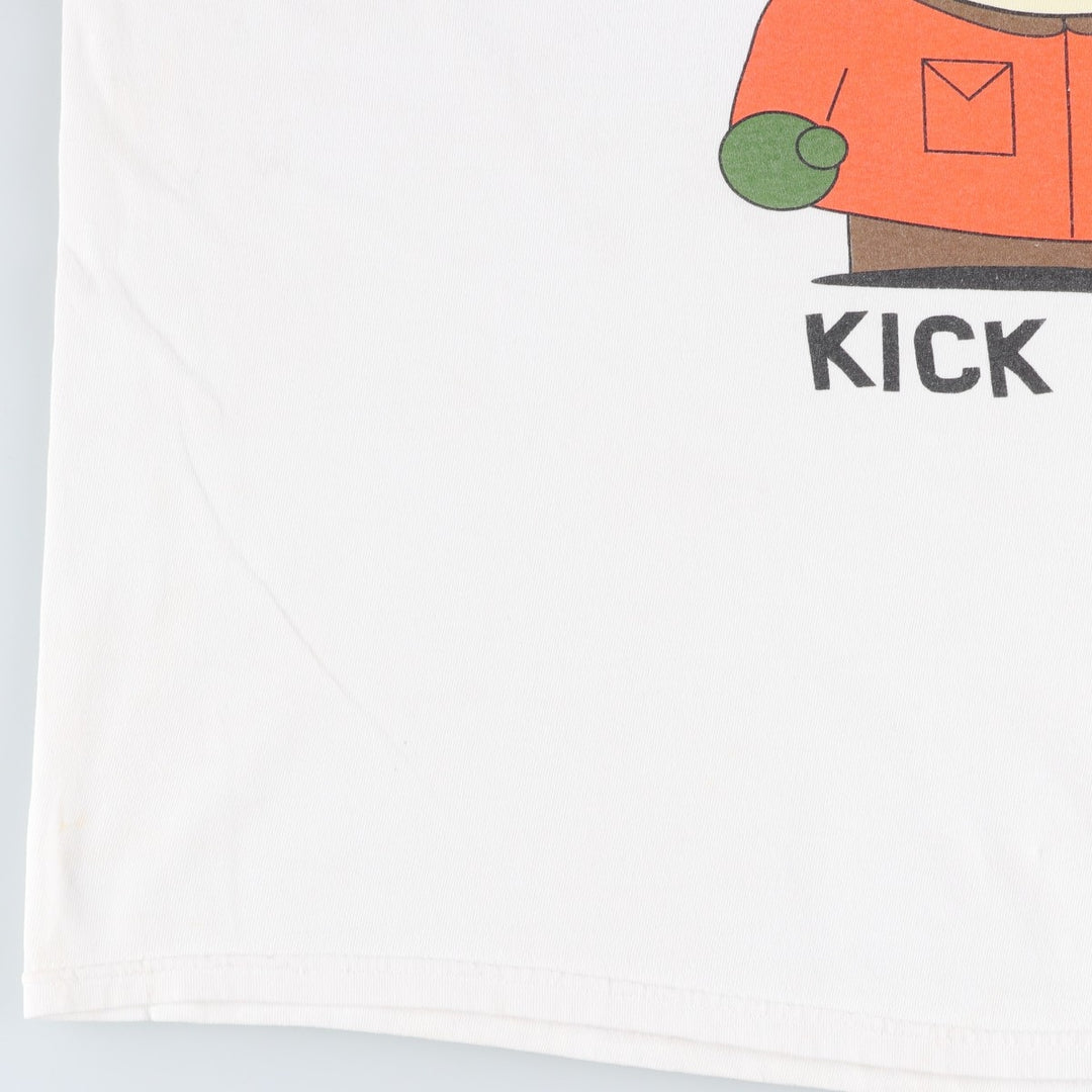 90'S Gildan South Park Character Print T-Shirt, Men's XL Size, Vintage cotton white type Vintage Second Hand