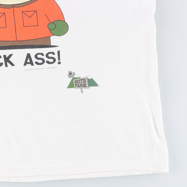 90'S Gildan South Park Character Print T-Shirt, Men's XL Size, Vintage cotton white type Vintage Second Hand