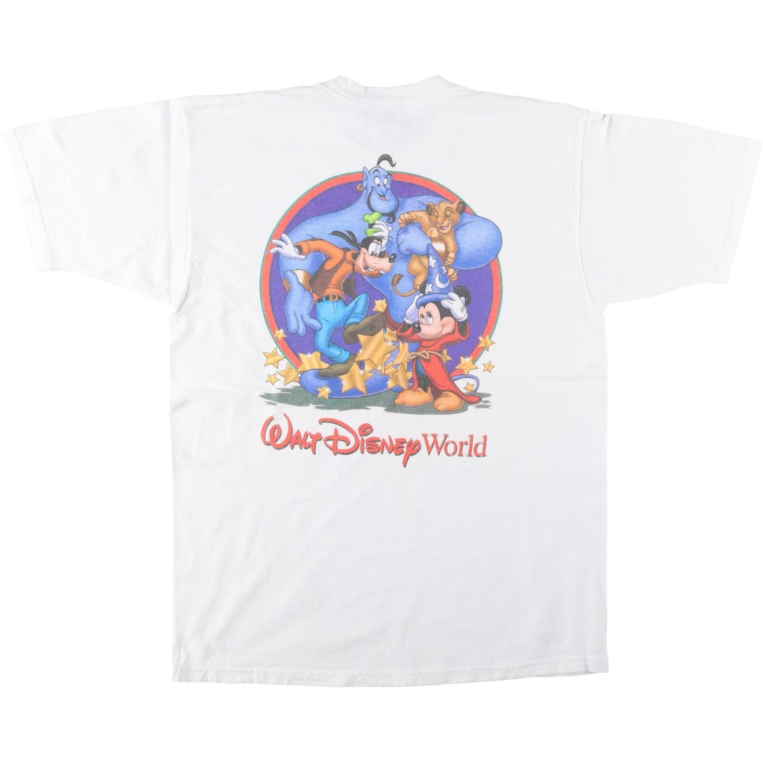 90'S MICKEY&CO. MICKEY MOUSE Mickey Mouse Character Print T-Shirt, Made in USA, Men's Size L (Equivalent), Vintage cotton white type Vintage Second Hand