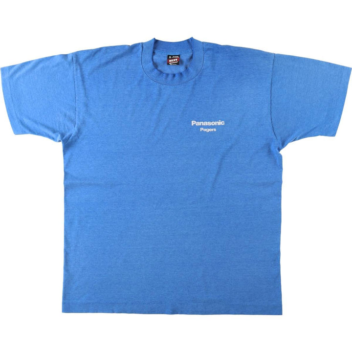 90'S Fruit of the Loom Panasonic Advertising T-Shirt, Made in USA, Men's XL equivalent, Vintage cotton blue type Vintage Second Hand