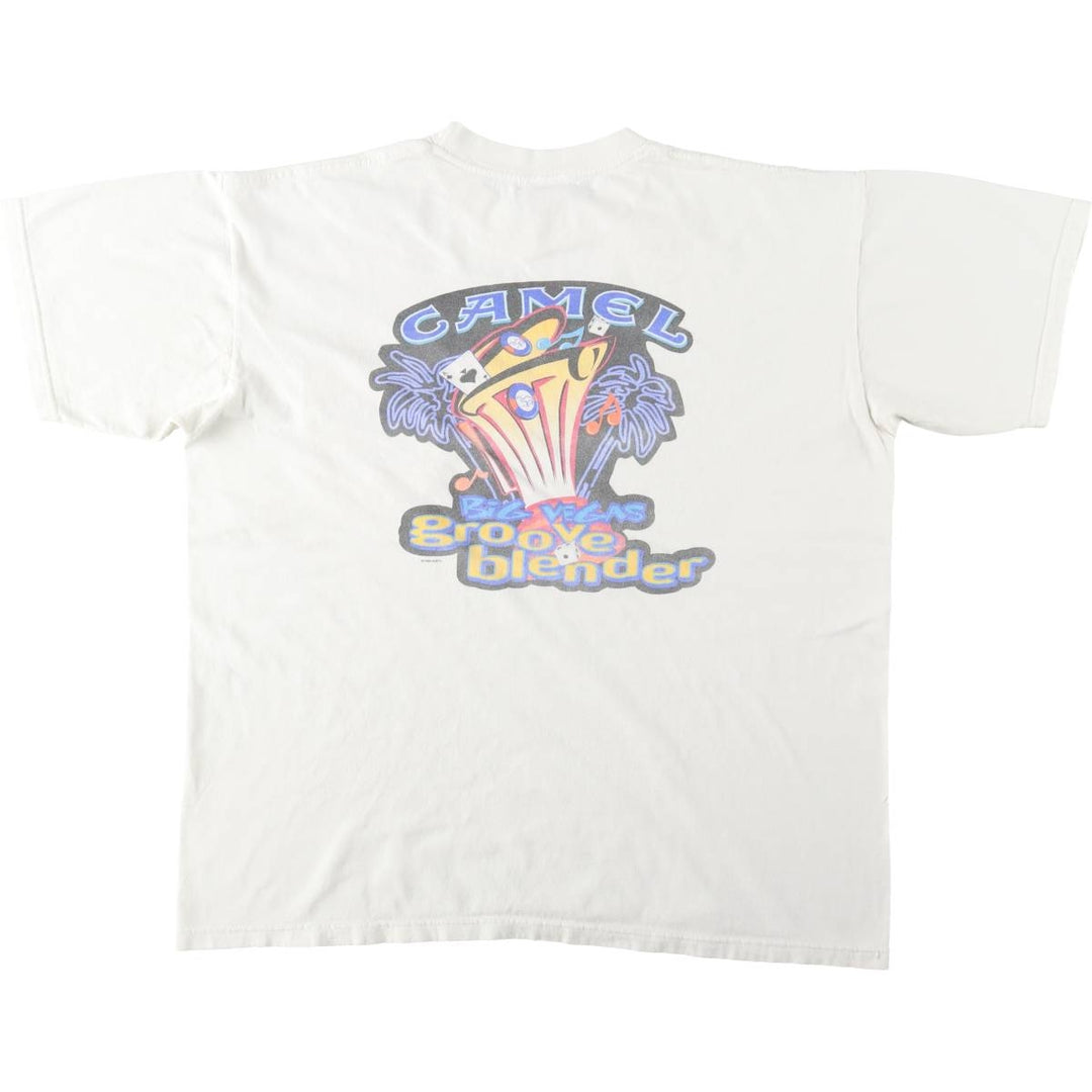90'S Camel Advertising T-Shirt, Men's XL equivalent, Vintage cotton white type Vintage Second Hand