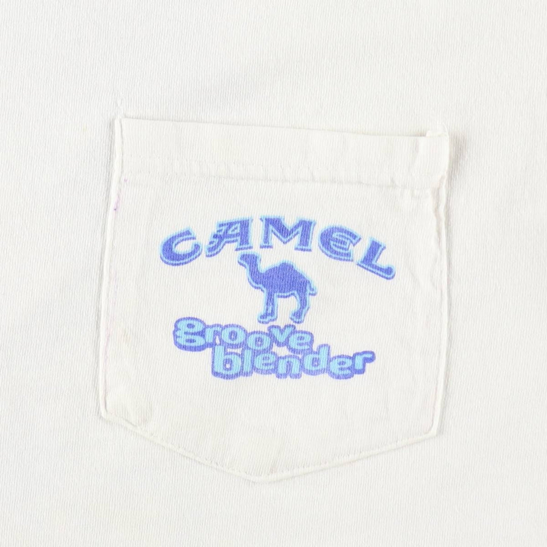 90'S Camel Advertising T-Shirt, Men's XL equivalent, Vintage cotton white type Vintage Second Hand