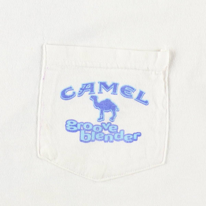 90'S Camel Advertising T-Shirt, Men's XL equivalent, Vintage cotton white type Vintage Second Hand
