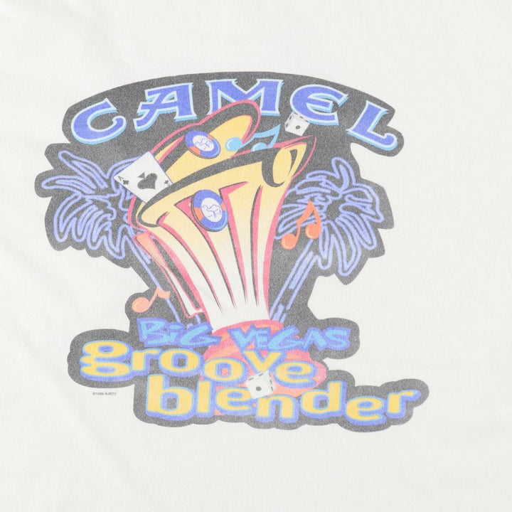 90'S Camel Advertising T-Shirt, Men's XL equivalent, Vintage cotton white type Vintage Second Hand