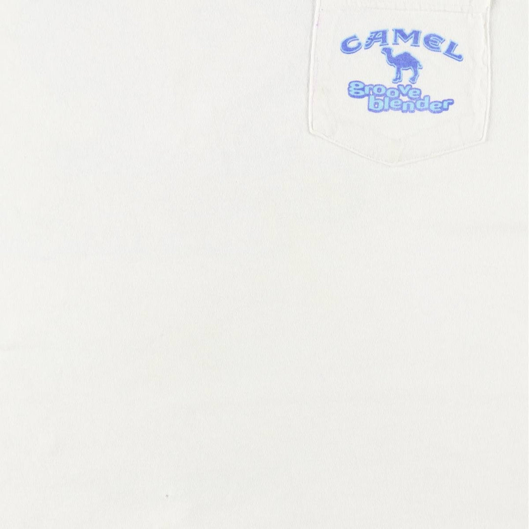 90'S Camel Advertising T-Shirt, Men's XL equivalent, Vintage cotton white type Vintage Second Hand