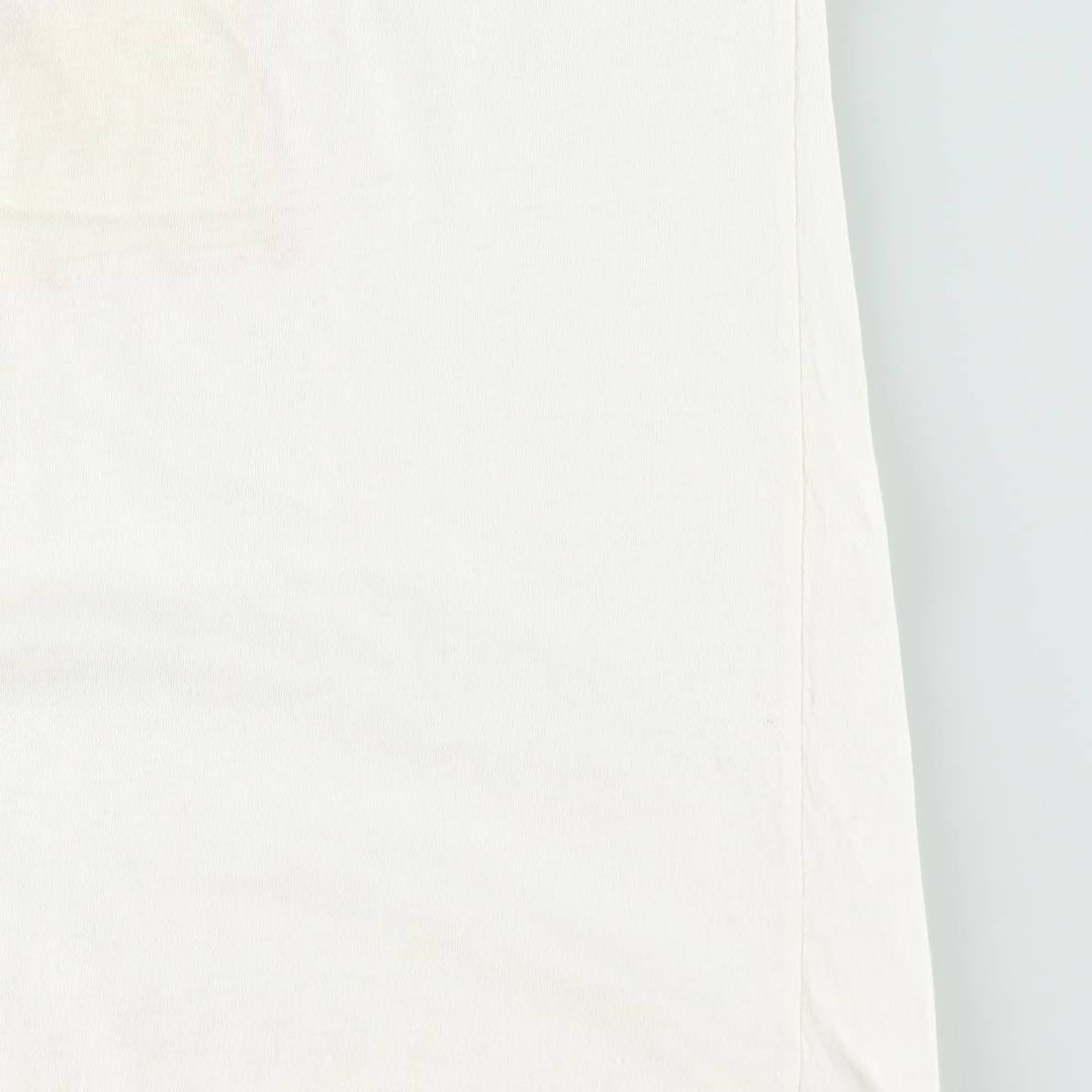 LARIOS Advertising T-shirt, Men's Size M (approx.), Vintage unclear white type Vintage Second Hand