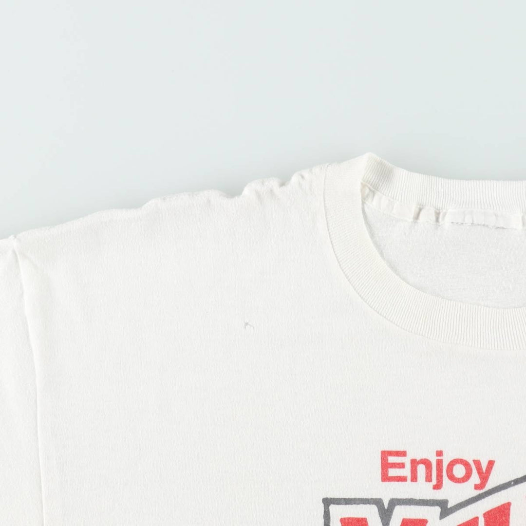 ~90'S MELLO YELLO Advertising T-shirt, Men's Size M (approx.), Vintage unclear white type Vintage Second Hand