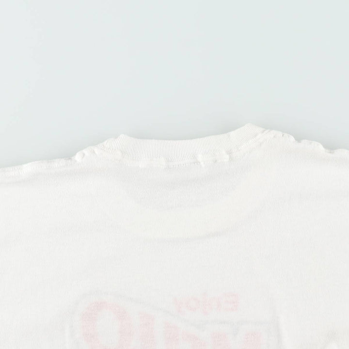 ~90'S MELLO YELLO Advertising T-shirt, Men's Size M (approx.), Vintage unclear white type Vintage Second Hand