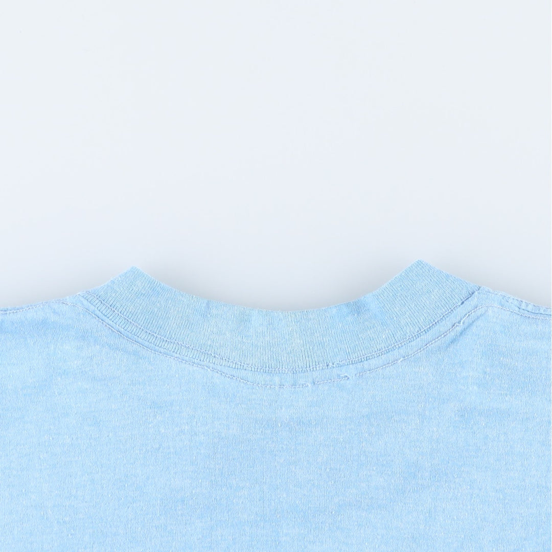 80'S SELEC-T BUDWEISER Advertising T-Shirt, Made in USA, Men's Size L (Equivalent), Vintage polyester Blue type light blue Vintage Second Hand