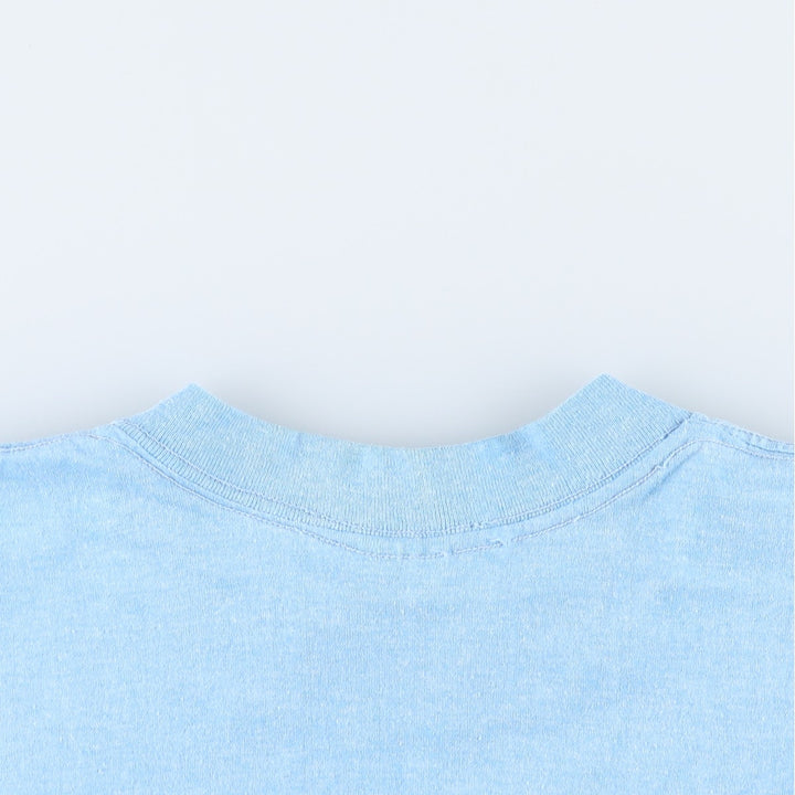 80'S SELEC-T BUDWEISER Advertising T-Shirt, Made in USA, Men's Size L (Equivalent), Vintage polyester Blue type light blue Vintage Second Hand