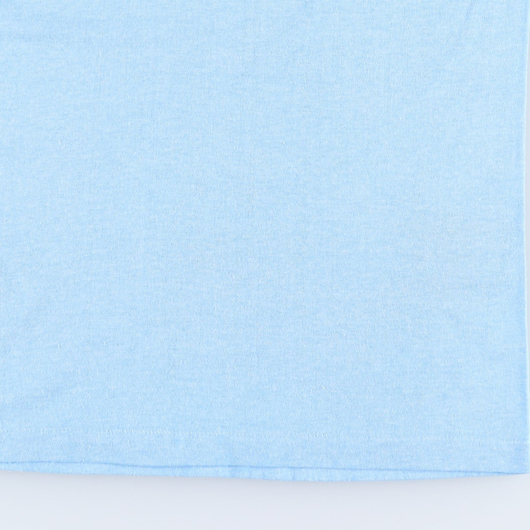 80'S SELEC-T BUDWEISER Advertising T-Shirt, Made in USA, Men's Size L (Equivalent), Vintage polyester Blue type light blue Vintage Second Hand