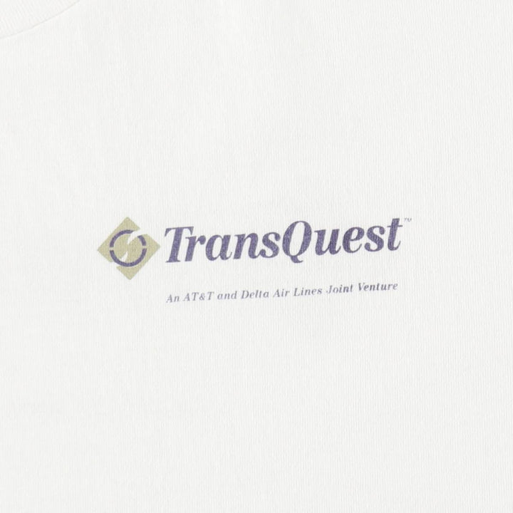 90'S AllSport TransQuest Advertising T-Shirt, Made in USA, Men's XL equivalent, Vintage cotton white type Vintage Second Hand