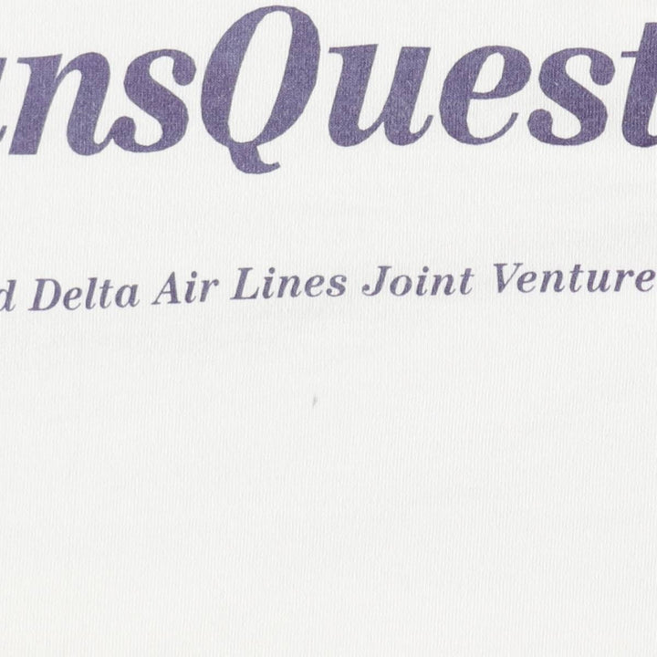 90'S AllSport TransQuest Advertising T-Shirt, Made in USA, Men's XL equivalent, Vintage cotton white type Vintage Second Hand