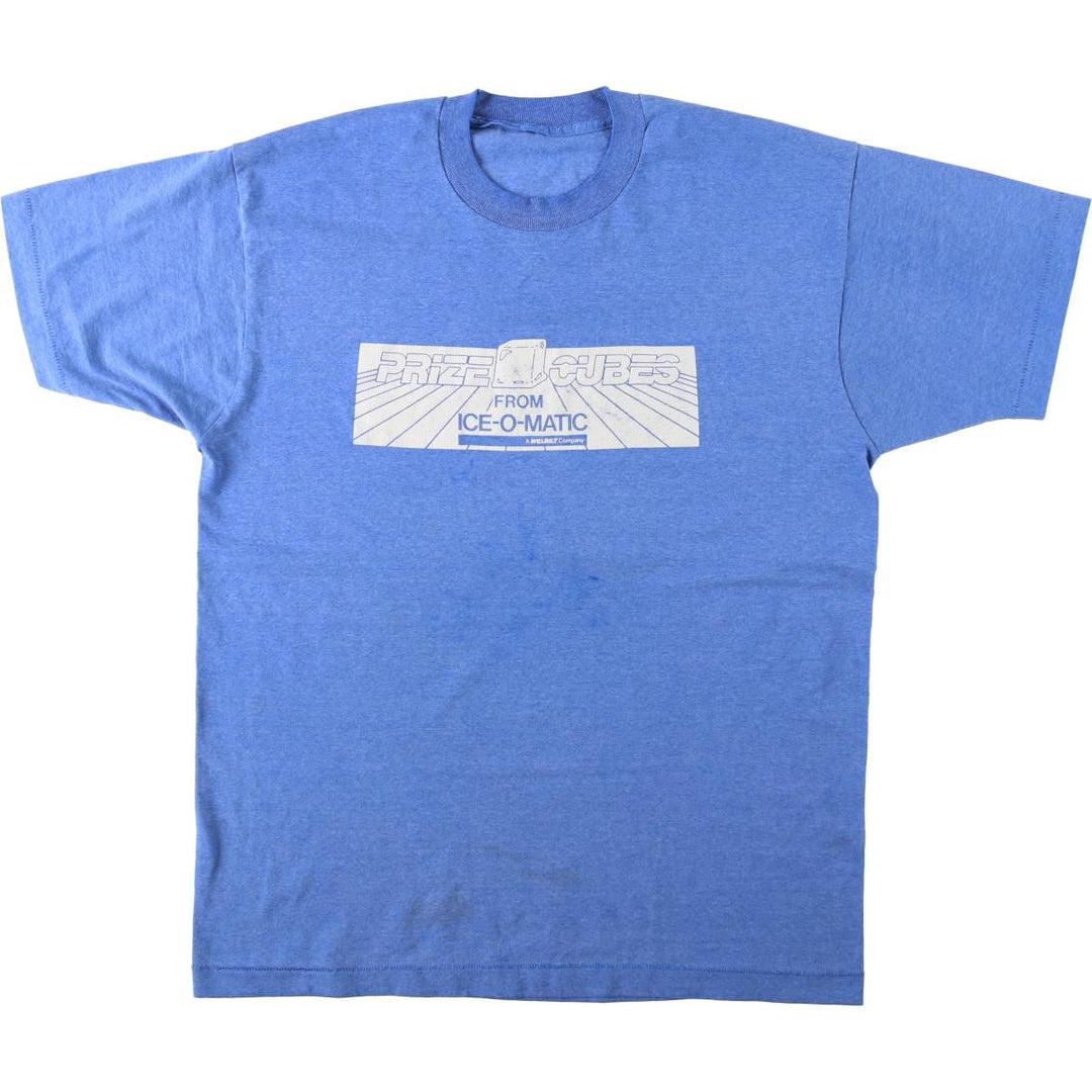 ~90'S Ice O Matic Advertising T-Shirt, Men's Size L (Equivalent), Vintage unclear blue type Vintage Second Hand