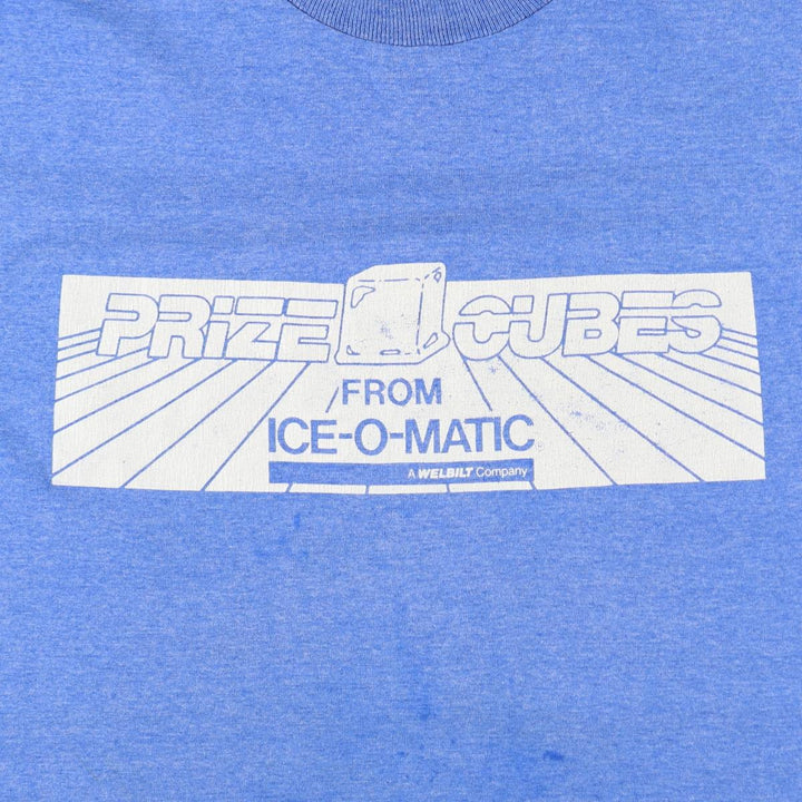 ~90'S Ice O Matic Advertising T-Shirt, Men's Size L (Equivalent), Vintage unclear blue type Vintage Second Hand