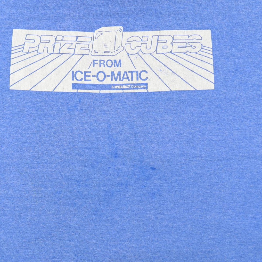 ~90'S Ice O Matic Advertising T-Shirt, Men's Size L (Equivalent), Vintage unclear blue type Vintage Second Hand