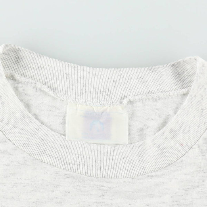 90'S HUMEUR DESIGN advertising T-shirt, men's size L equivalent, vintage. unclear gray type Vintage Second Hand