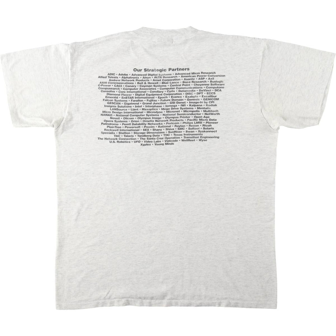 90'S ONEITA Advertising T-shirt, Men's XL equivalent, Vintage cotton gray type Vintage Second Hand