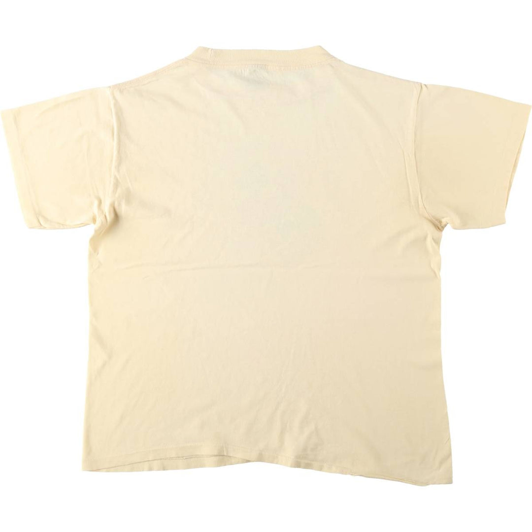 ~90'S Vermont Bean Seed Company Advertising T-Shirt, Men's Size L (approx.), Vintage unclear yellow type Vintage Second Hand