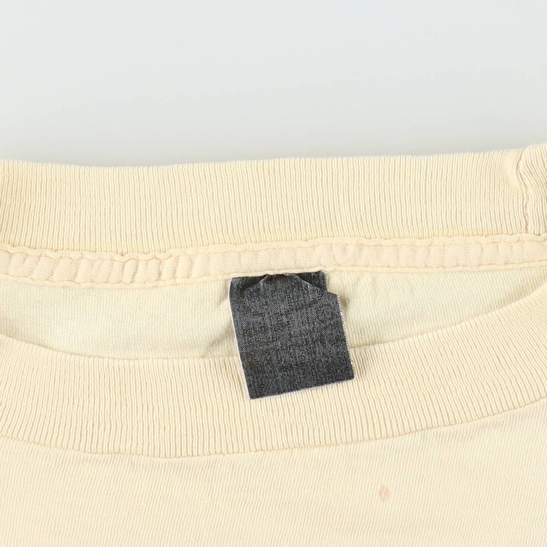 ~90'S Vermont Bean Seed Company Advertising T-Shirt, Men's Size L (approx.), Vintage unclear yellow type Vintage Second Hand