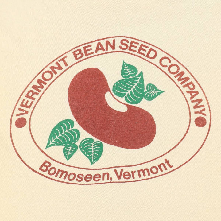 ~90'S Vermont Bean Seed Company Advertising T-Shirt, Men's Size L (approx.), Vintage unclear yellow type Vintage Second Hand