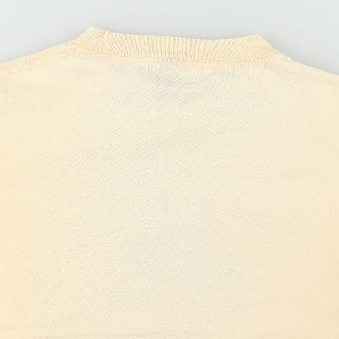 ~90'S Vermont Bean Seed Company Advertising T-Shirt, Men's Size L (approx.), Vintage unclear yellow type Vintage Second Hand