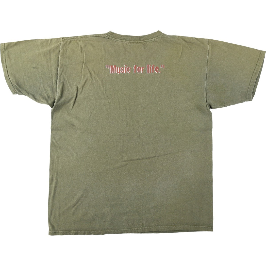 HARD ROCK CAFE Hard Rock Cafe Advertising T-shirt Men's L size cotton Khaki type Vintage Second Hand