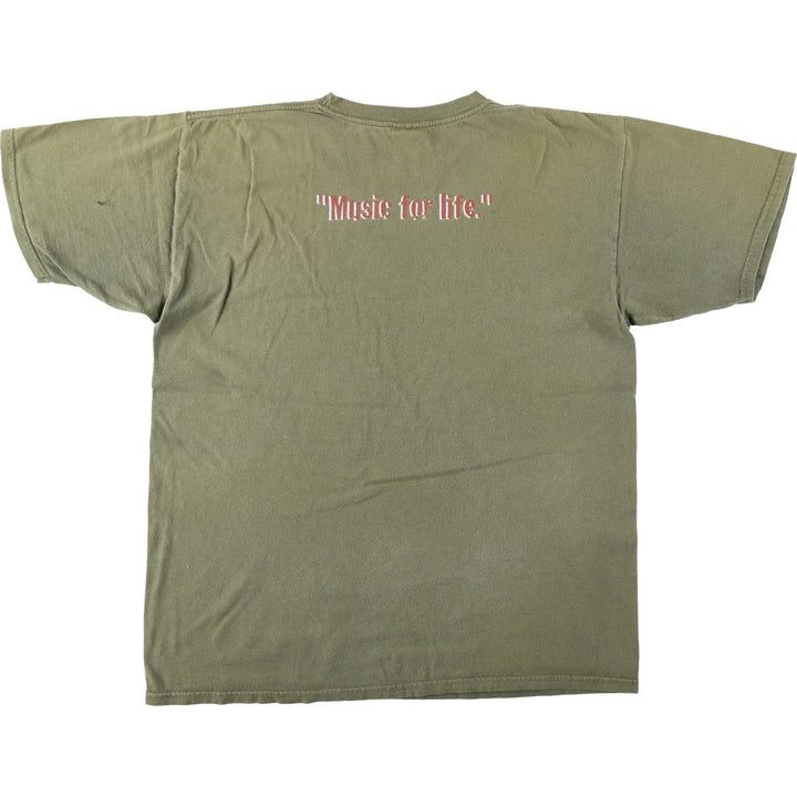 HARD ROCK CAFE Hard Rock Cafe Advertising T-shirt Men's L size cotton Khaki type Vintage Second Hand