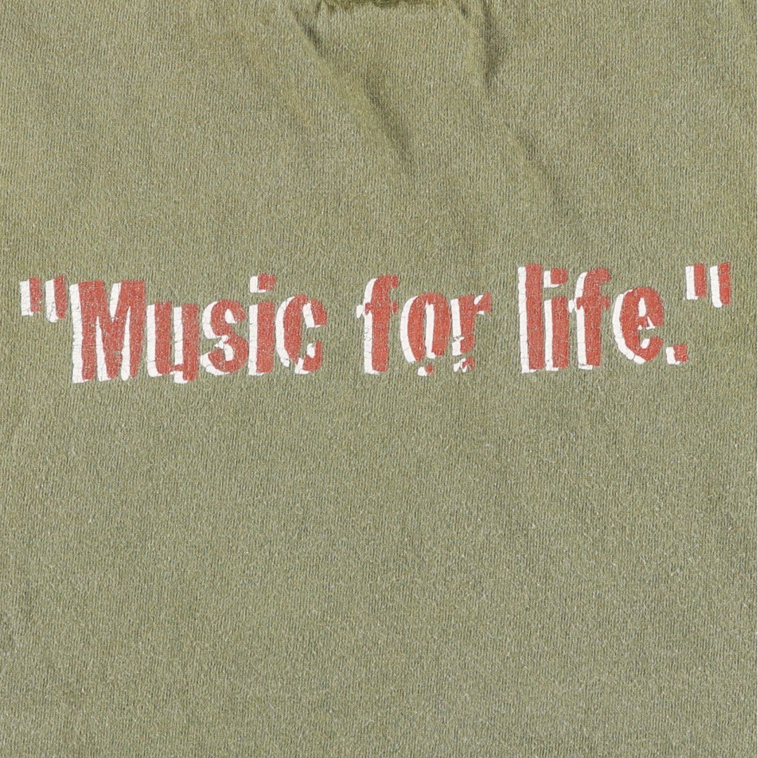 HARD ROCK CAFE Hard Rock Cafe Advertising T-shirt Men's L size cotton Khaki type Vintage Second Hand