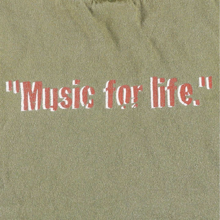 HARD ROCK CAFE Hard Rock Cafe Advertising T-shirt Men's L size cotton Khaki type Vintage Second Hand