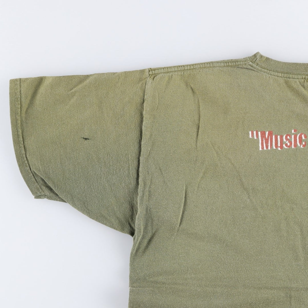 HARD ROCK CAFE Hard Rock Cafe Advertising T-shirt Men's L size cotton Khaki type Vintage Second Hand